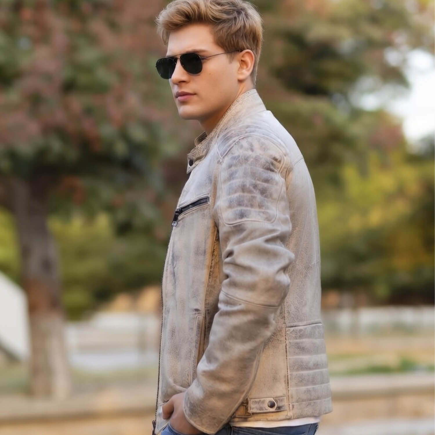 Aizo vexton lether jacket - Image 2