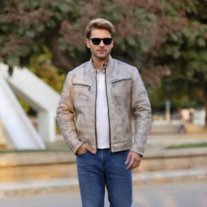 Aizo vexton lether jacket