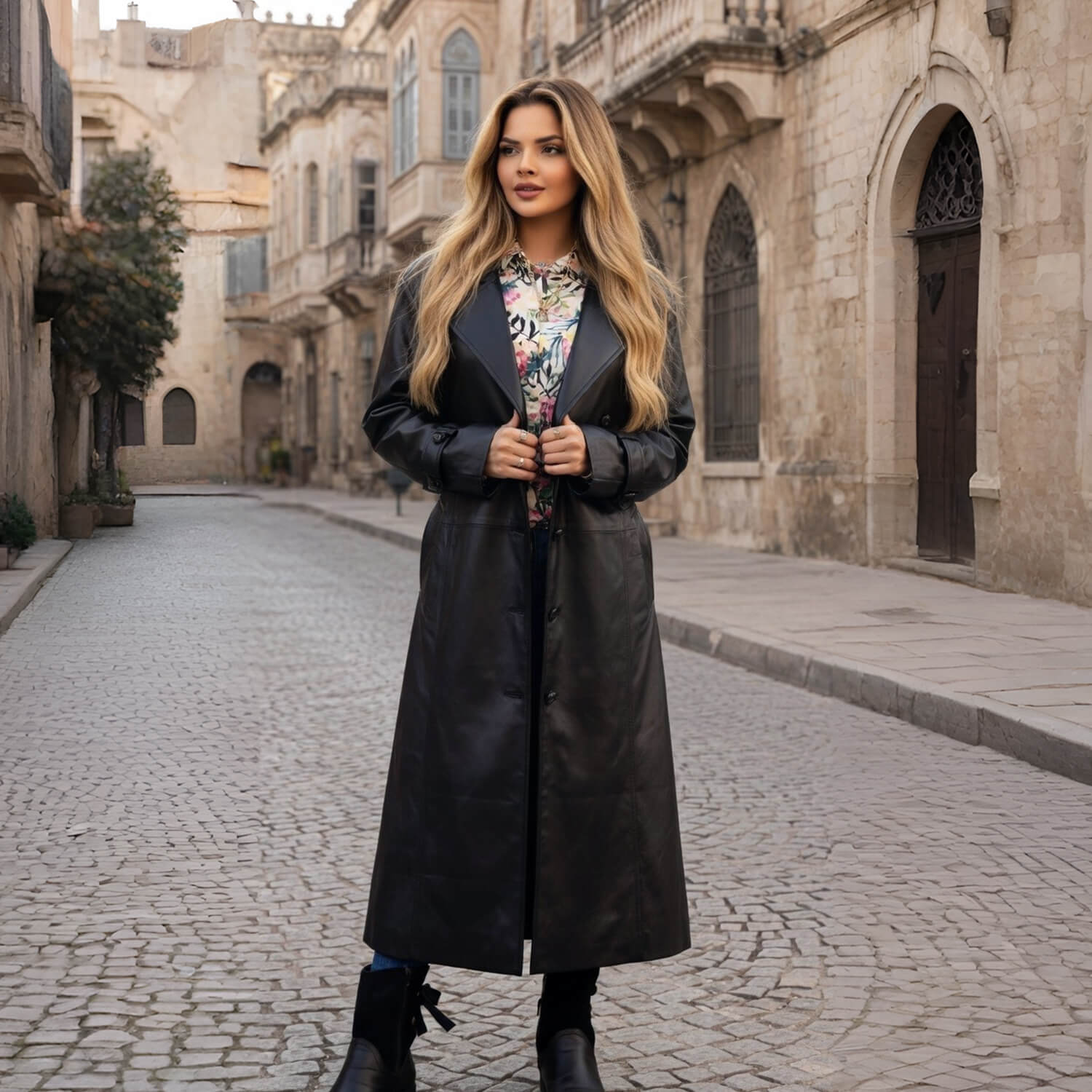 Aizo Verona Lether Coat
