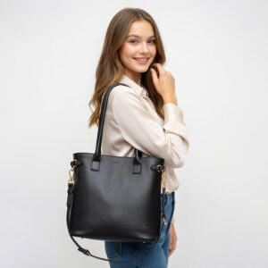 Aizo Noirtote Lether Bag