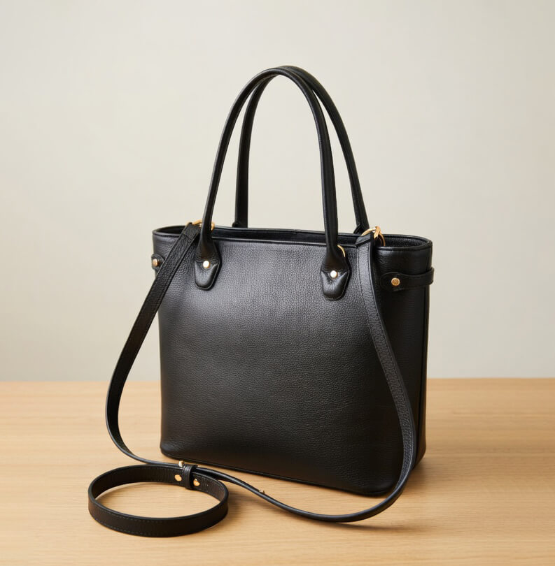 Aizo Noirtote Lether Bag - Image 4