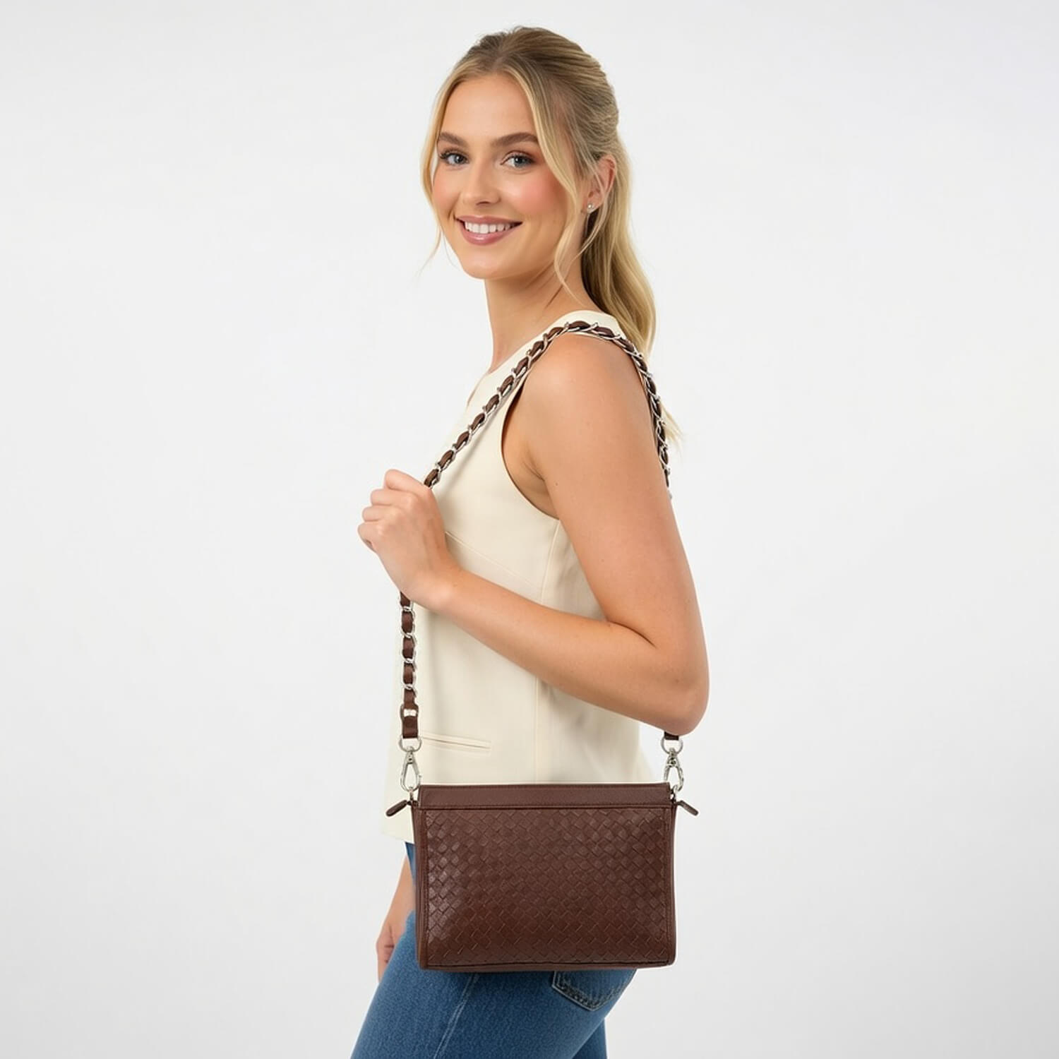 Aizo Velvora Weave Bag - Image 3