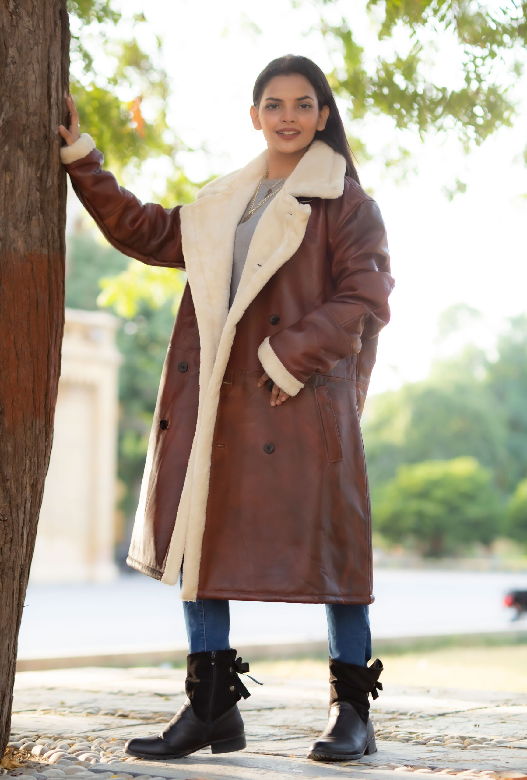 Aizo Verona Lether Coat - Image 3