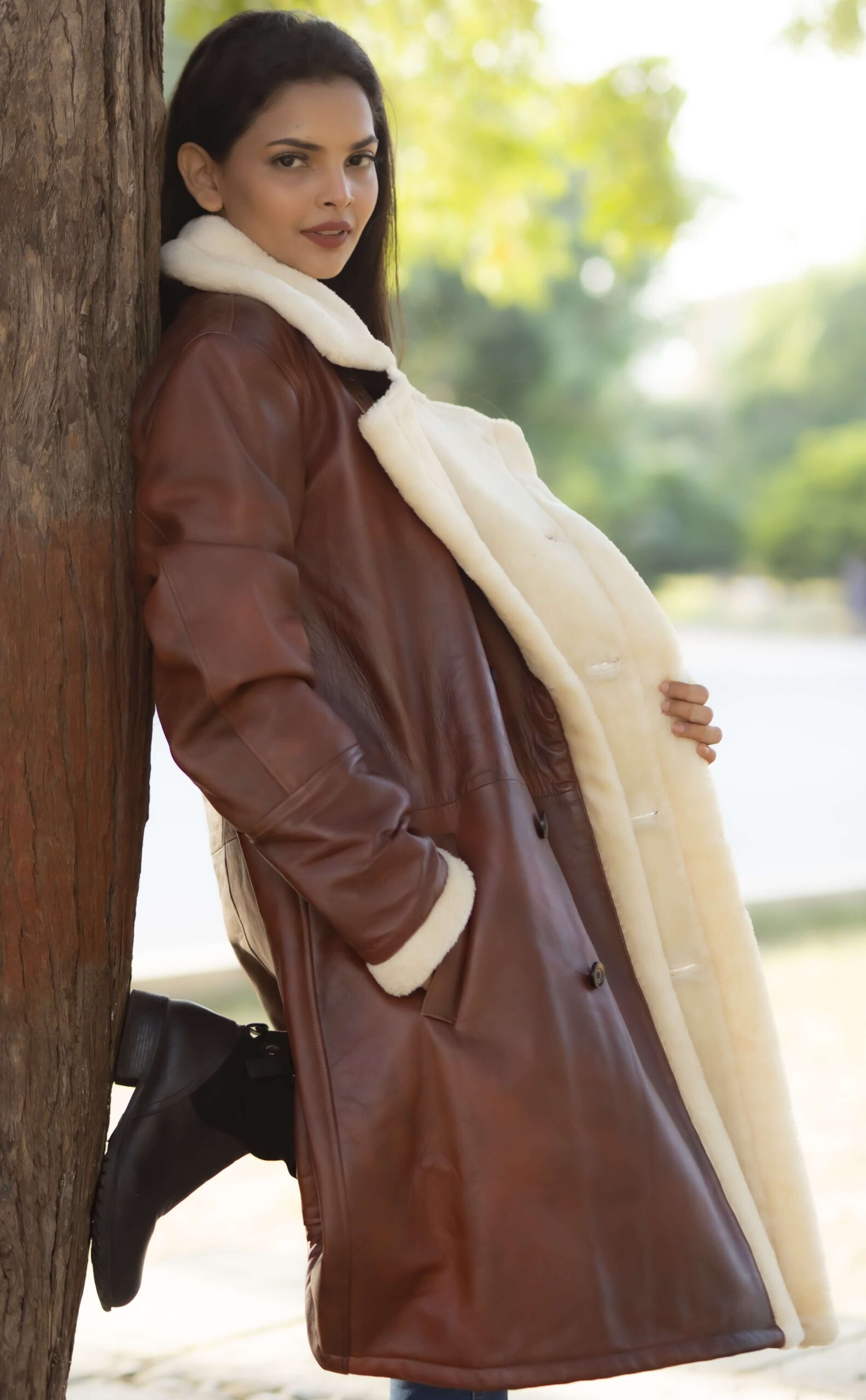 Aizo Verona Lether Coat - Image 4