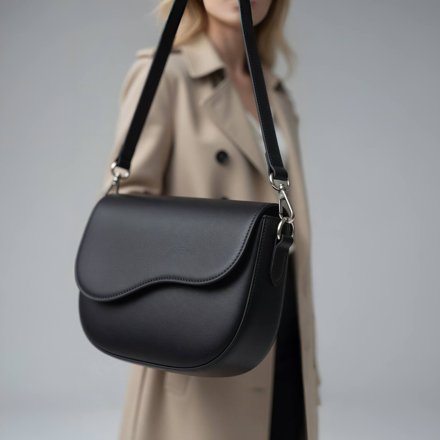 Aizo Luna Arc Bag Black - Image 3