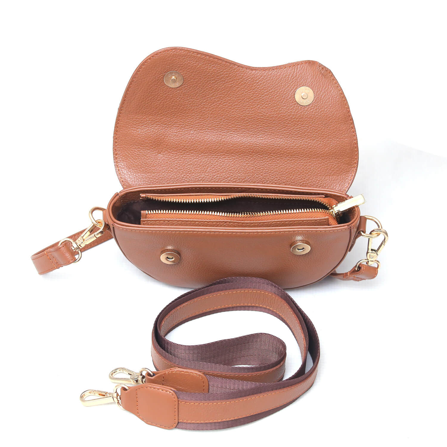 Aizo Luna Arc Bag Brown - Image 5