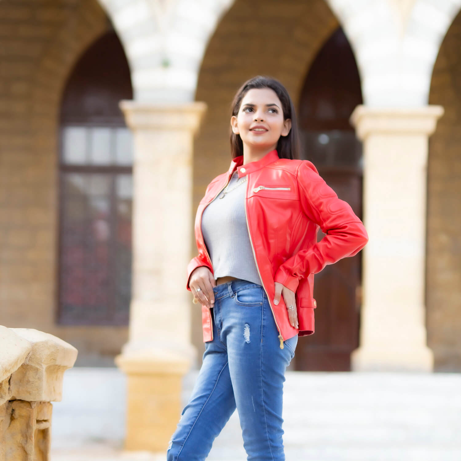 Aizo luna lether jacket - Image 5