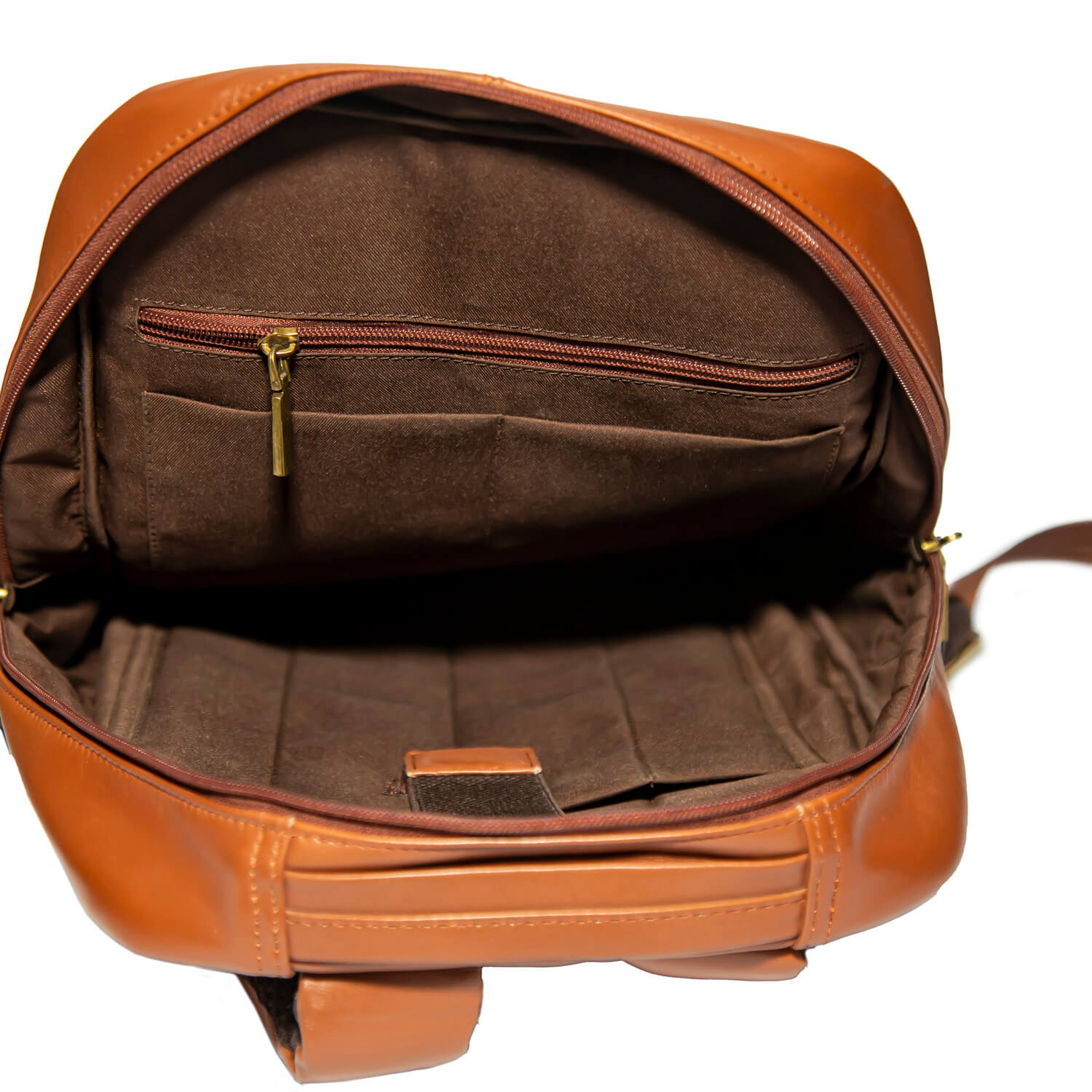 Aizo Orven Leather Backpack Brown - Image 5