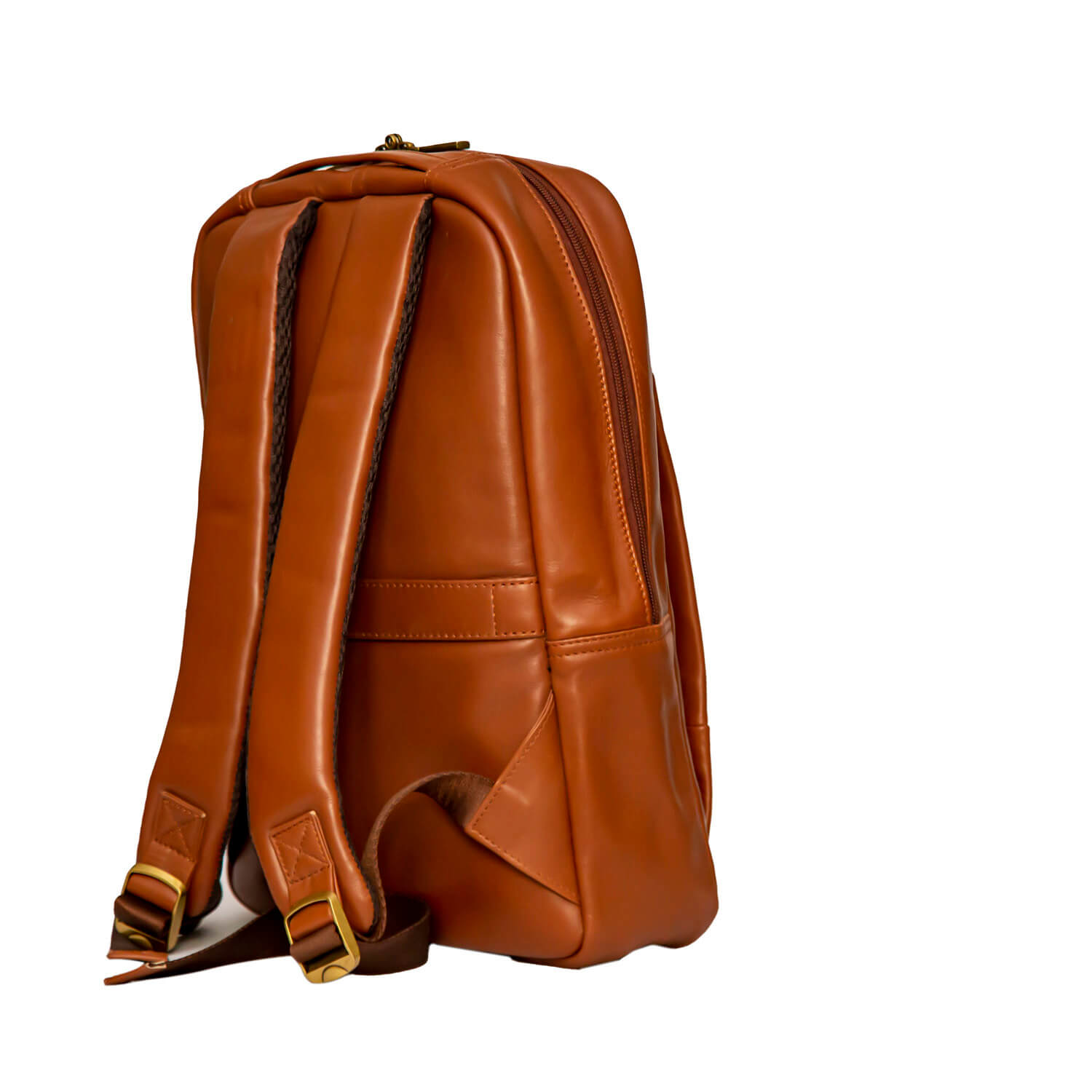 Aizo Orven Leather Backpack Brown - Image 6
